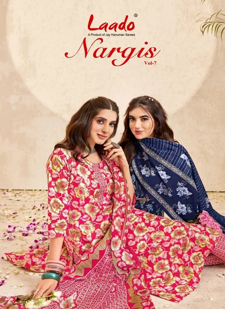 Nargis Vol 7 by Laado Pure Cotton Printed Kurti With Pant Dupatta